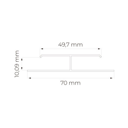 Emenda Rígida PVC Plasbil Preto 6 m