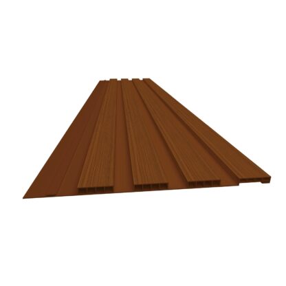 Painel Ripado 3D Plasbil Mogno Relevo 250 × 10 mm – 3 m