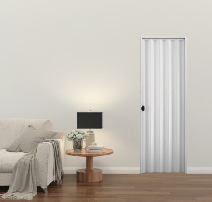Porta Sanfonada PVC Plasbil Cinza 0,90 × 2,10 m