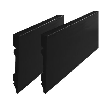 Rodapé Eval Poliestireno Liso 7 cm × 2,40 m Preto