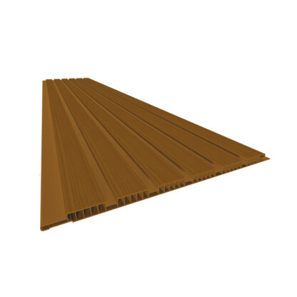 Painel Ripado 3D Plasbil Ipê Relevo 200 × 7 mm – 3 m