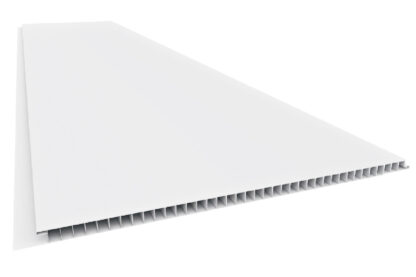 Forro PVC Plasbil Liso Junta Seca 7 mm Branco 6 m