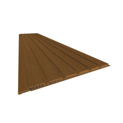 Painel Ripado 3D Sync Plasbil Marrom Elite 200 × 7 mm – 6 m