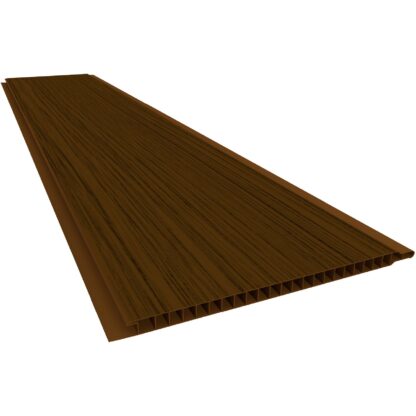 Forro PVC Plasbil Rústico Relevo Mogno 10 mm 4 m